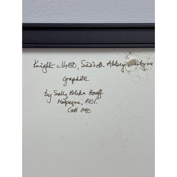 Sally B Hooff Original Graphite Drawing PEI Artist Vintage Signed Artwork - Picture 3 of 6